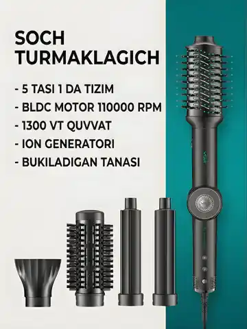 Soch turmaklash uchun ko'p funksiyali stayler VGR V-483, Ko'k