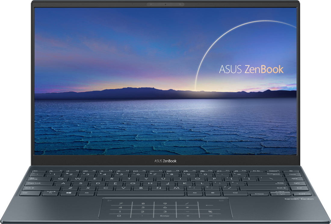 Ноутбук ASUS UX425EA-KI390T +cable+bag 14"(1920x1080 (матовый) IPS)/Intel Core i5 1135G7(2.4Ghz)/8192Mb/512PCISSDGb/noDVD/Int:Intel Iris Xe Graphics/Cam/BT/WiFi/war 2y/1.17kg/Pine Grey/W10 + Support NumberPad / 90NB0SM1-M08870 90NB0SM1-M08870