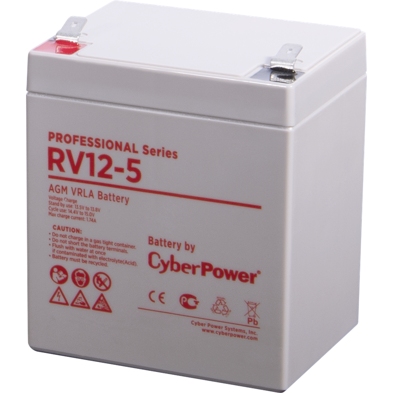 Батарея CyberPower Professional series RV 12-5 / 12V 5.7 Ah RV 12-5 RV 12-5