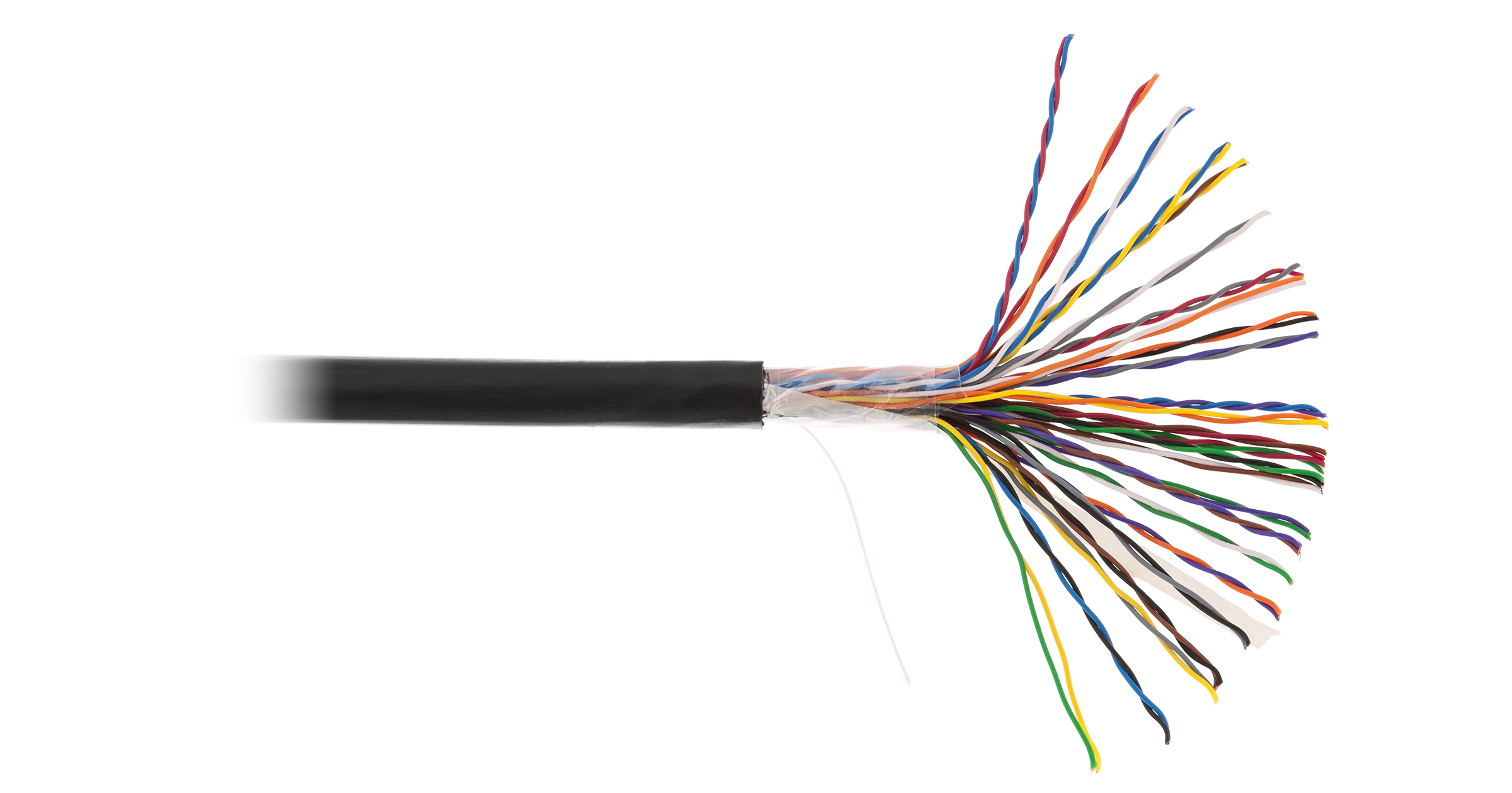 Кабель витая пара NETLAN U/UTP 25 пар, Кат.5 (Класс D), 100МГц, одножильный, BC (чистая медь), внешний, PE до -40C, черный, 3 EC-UU025-5-PE-BK-3 EC-UU025-5-PE-BK-3