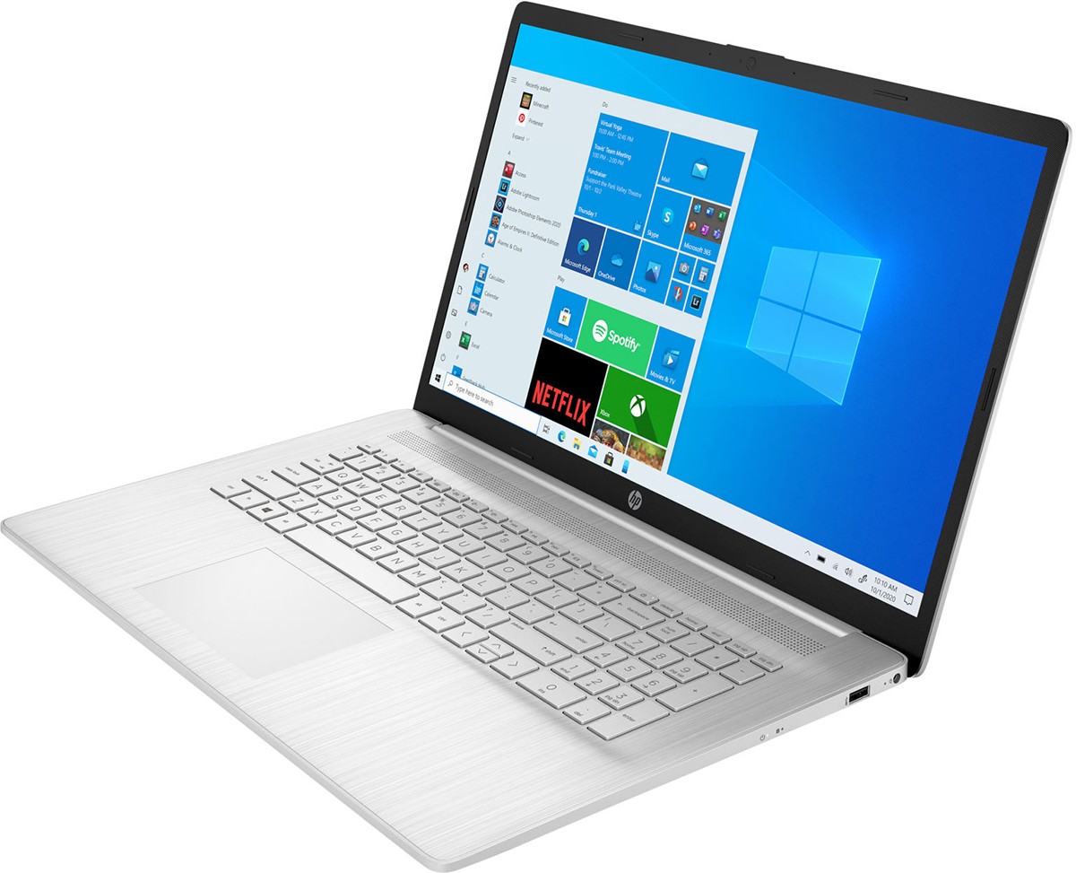 Ноутбук HP 17-cn0077ur Natural Silver 17.3" {FHD i5-1135G7/8Gb/512Gb SSD/MX350 2Gb/W10} 4E1U0EA 4E1U0EA