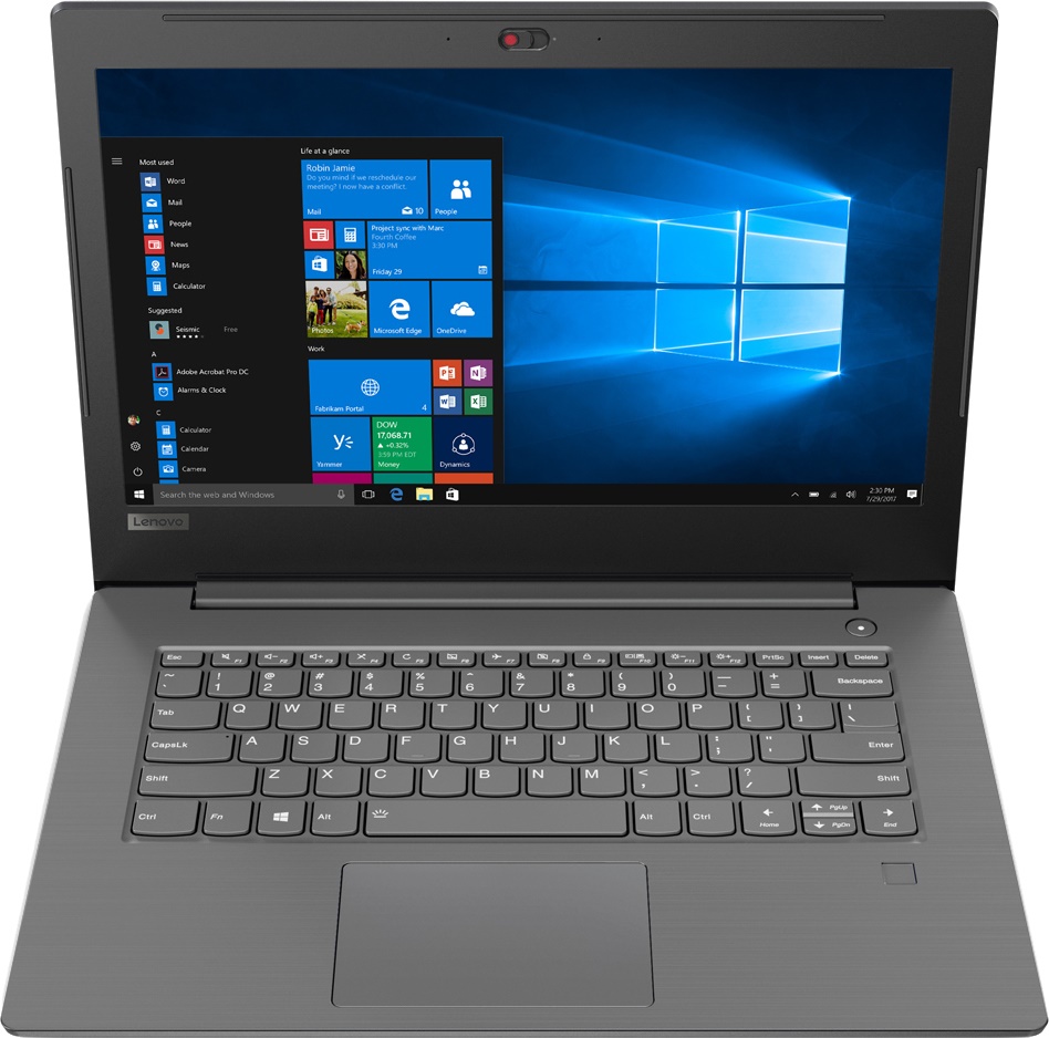 Ноутбук Lenovo V330-14IKB 14" FHD (1920x1080) TN AG, I3-8130U(2,2GHz), 4GB DDR4, 128GB SSD, Intel UHD Graphics 620, No ODD, FRP, Camera, WiFi, BT, 2cell, Win 10 Pro, Iron Grey, 1,55kg 81B000BBRU 81B000BBRU