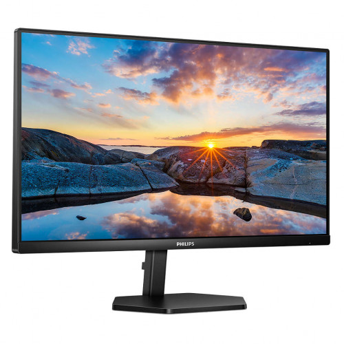 Монитор Philips 23.8'' 16:9 1920х1080(FHD) IPS, nonGLARE, 75 Гц, 300cd/m2, H178°/V178°, 1000:1, 50M:1, 16,7 миллионов цветов, 4ms, HDMI, DP, USB-Hub, Swivel, Speakers, Black 24E1N3300A 24E1N3300A #1