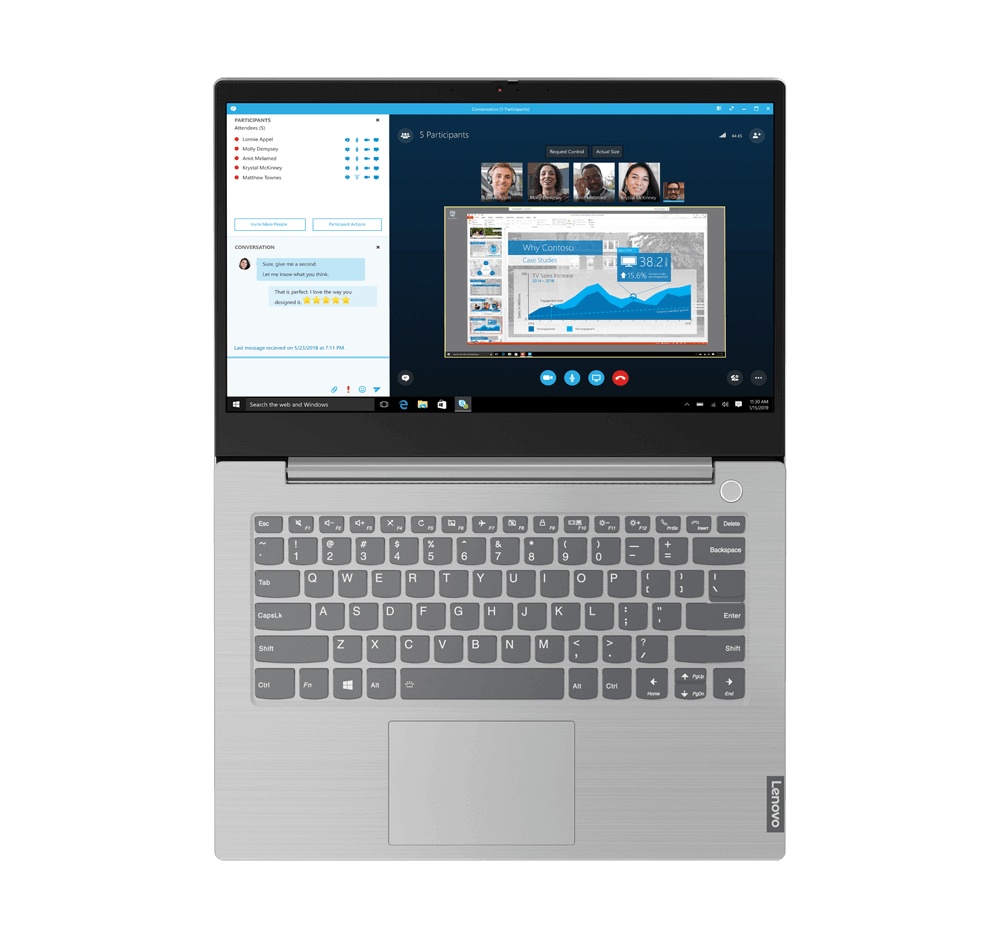 Ноутбук Lenovo ThinkBook 14-IML 14.0 FHDIPSAG250NN/ COREI5-1035G41.1G4CMB/ 16GBDDR42666SODIMM/ 512GBSSDM.22242NVMETLC/ INTEGRATEDGRAPHICS/ / / N011YCOURIER/CARRYIN/ W10PROSTD 20SL0023RU 20SL0023RU