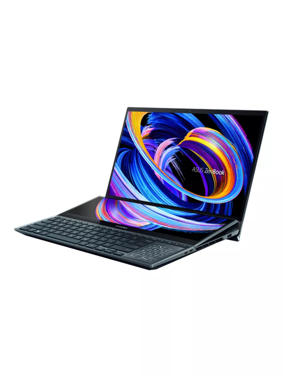 Ноутбук ASUS Zenbook Pro Duo UX582HM-H2069 Core i7-11800H/16Gb DDR4/1Tb SSD/OLED Touch 15,6" 3840x2160/GeForce RTX 3060 6Gb/WiFi6/BT/Cam/No OS/8CELL 92WH,SLEEVE,STYLUS,PALMREST,STAND/CELESTIAL BlUE/RU_EN_Keyb 90NB0V11-M003T0 90NB0V11-M003T0 #4