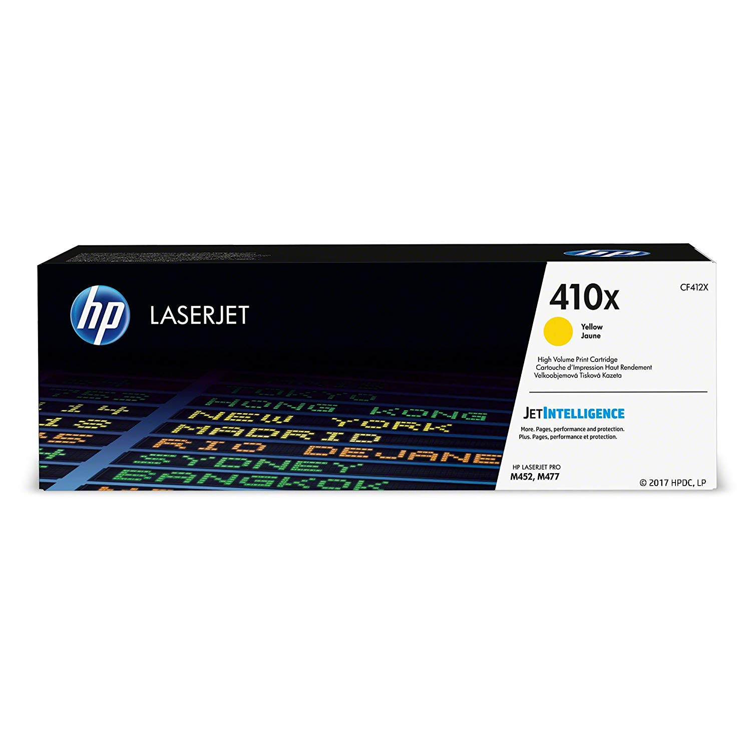 Тонер-картридж HP 410X Yellow для CLJ Pro M377dw/M452nw/M452dn/M477fnw/M477fdn/M477fdw CF412XC CF412XC