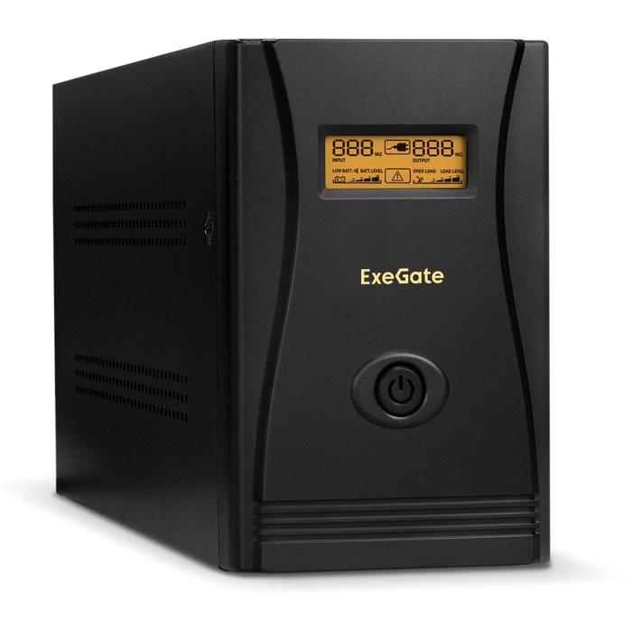 Источник бесперебойного питания Exegate SpecialPro Smart LLB-1200 1200VA/750W, LCD, AVR, 4 евророзетки, RJ45/11 EP285495RUS EP285495RUS