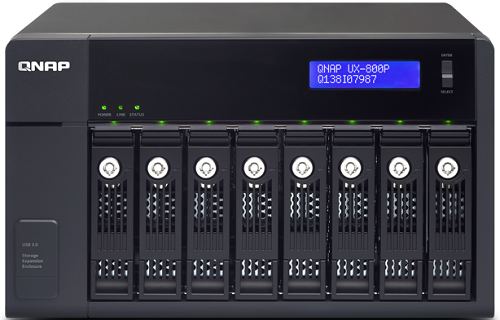 Модуль расширения QNAP USB 3.0, 8 отсеков для HDD, настольный, для TVS-x82, TVS-x71, TVS-x63, TS-x53 Pro, TS-x53A, и т.д. UX-800P UX-800P