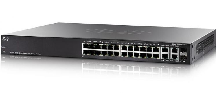Коммутатор Cisco SB SG300-28MP-K9-EU 28-port Gigabit Max-PoE Managed Switch SG300-28MP-K9-EU SG300-28MP-K9-EU