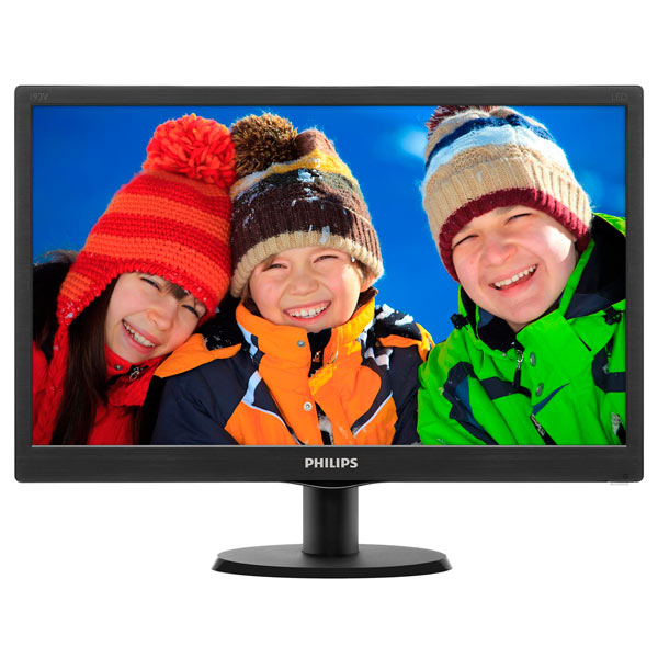 Монитор Philips 18.5" 193V5LSB2 (10/62) черный TN+film LED 16:9 матовая 10000000:1 200cd 1366x768 D-Sub 2.15кг 193V5LSB2/10 193V5LSB2