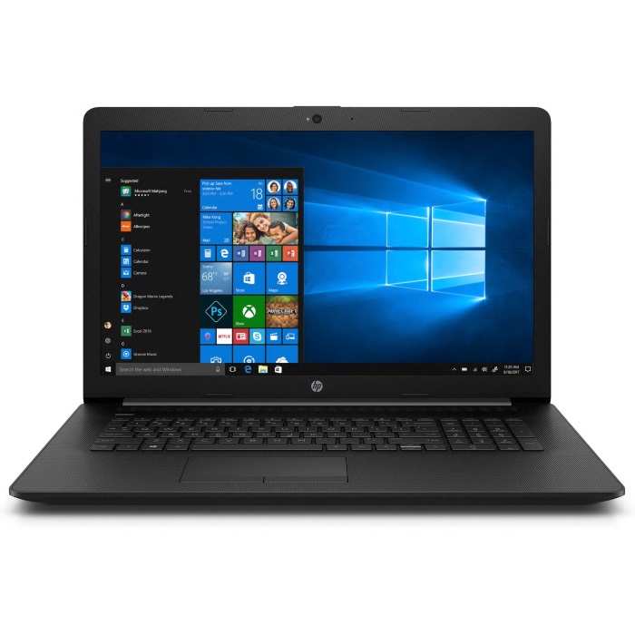 Ноутбук HP 17-by2016ur Pentium Gold 6405U/4Gb/SSD256Gb/17.3"/HD+/DVD/noOS/black 22Q61EA 22Q61EA