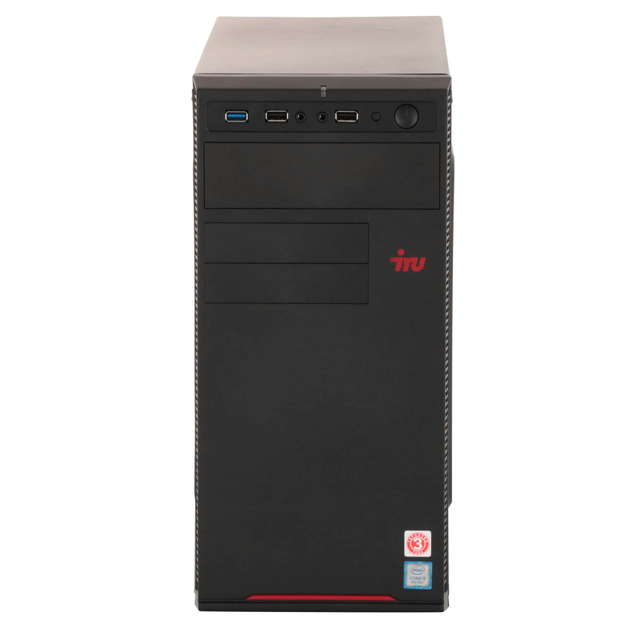 Персональный компьютер iRU Corp 315 MT i5 10400 (2.9) 32Gb SSD500Gb UHDG 630 Free DOS GbitEth 700W черный 1653424 1653424