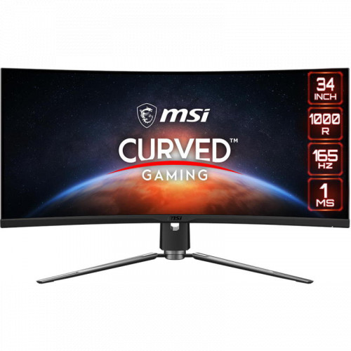 Монитор MSI MPG ARTYMIS 343CQR 34" 21:9 UWQHD(3440x1440)VA Curve, 1ms, 3000:1,100M:1,400nit,178/178, 2xHDMI 2.0, DP 1.4, USB-C, 2xUSB 3.2 Gen1 Type-A, USB 3.2 Gen1 Type-B,Tilt,Swivel,Height,VESA,165Hz,1y w-ty 9S6-3DB25T-007 9S6-3DB25T-007