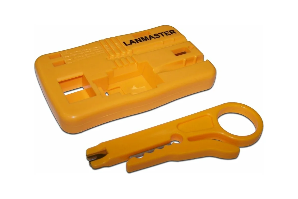 Площадка Lanmaster Монтажная площадка для кейстоунов с инструментом для разделки кабеля LAN-OK-FIX LAN-OK-FIX