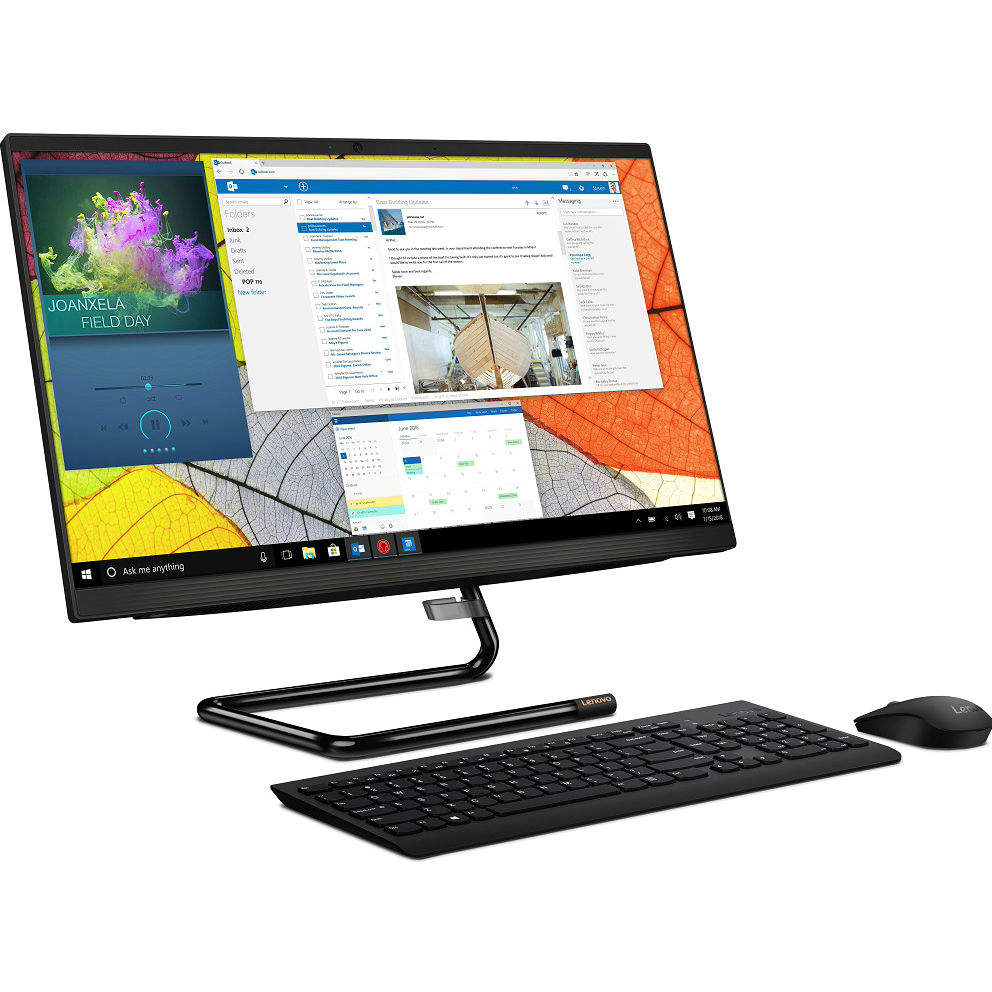 Моноблок Lenovo IdeaCentre AIO A340-24ICB   23.8"(1920x1080)/Intel Core i5 9400T(1.8Ghz)/8192Mb/1000+128SSDGb/DVDrw/Ext:AMD Radeon 530(2048Mb)/BT/WiFi/war 1y/5 F0E600E7RK F0E600E7RK