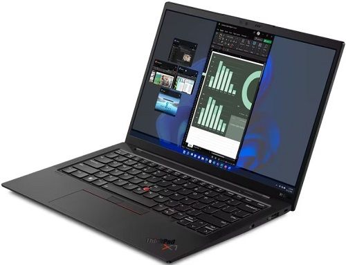 Ноутбук Lenovo ThinkPad X1 Carbon G10 Core i5 1235U 16Gb SSD512Gb Intel Iris Xe graphics 14" IPS WUXGA (1920x1200) Free DOS black WiFi BT Cam 21CCS9PX01 21CCS9PX01