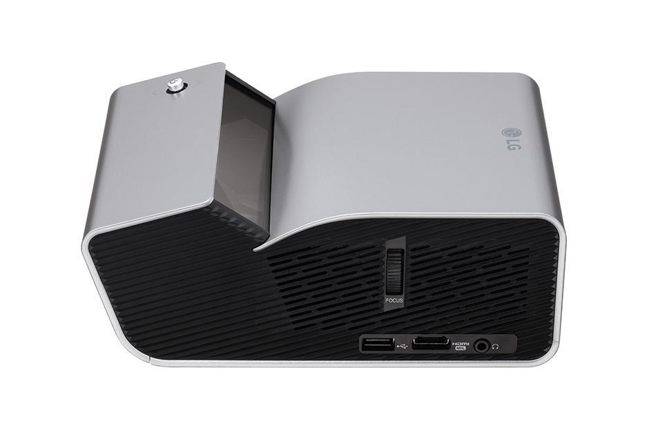 Проектор LG PH450UG DLP, LED, 720p 1280x720, 450Lm, 100000:1, HDMI, MHL, USB, 2x1W speaker, WiFi, Bluetooth, 3D Ready, led 30000hrs, battery, ultra short-throw, Silver PH450UG.ARUZ PH450UG.ARUZ