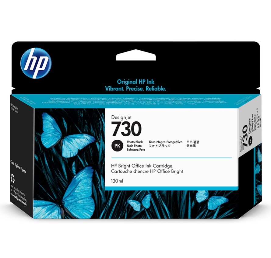 Картридж HP 730 струйный черный фото для HP DesignJet T1700  P2V67A P2V67A