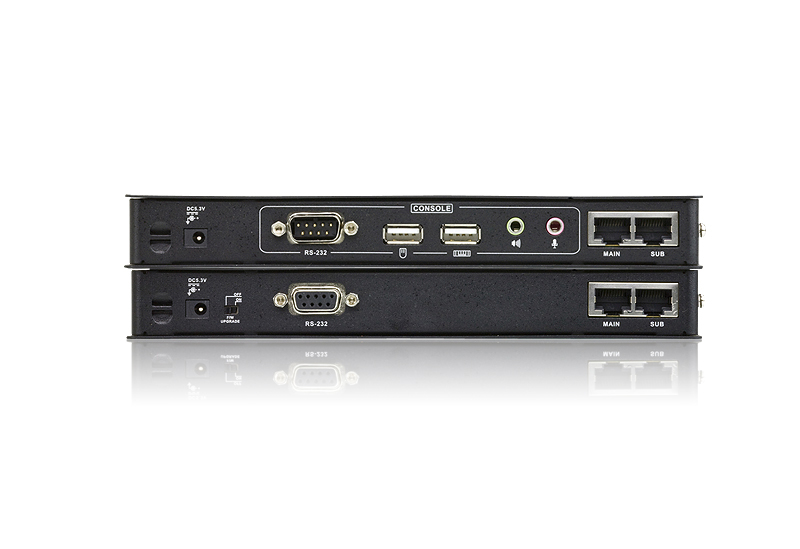 Удлинитель ATEN KVM USB, 2xDVI Single Link+KBD&MOUSE USB+AUDIO+RS232, 60 м., 2xUTP Cat5e, с KVM-шнуром CE604-AT-G CE604-AT-G