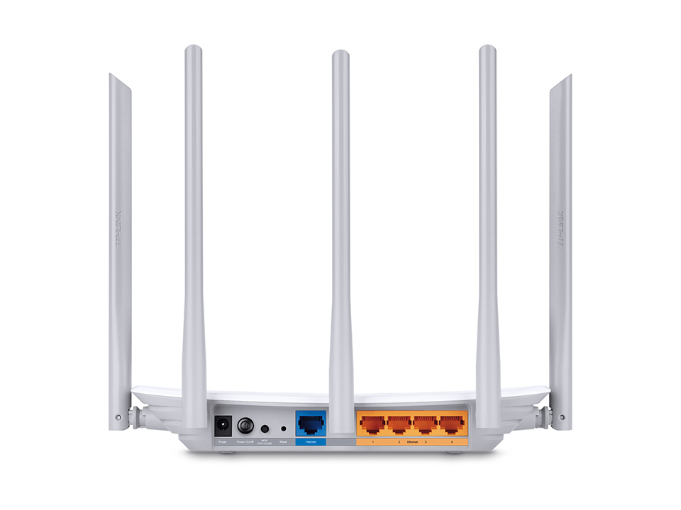 Маршрутизатор TP-Link AC1350 867ac+450n, 802.11ac/a/b/g/n, 1 Gb WAN, 4Gb LAN, 802.1Q TAG VLAN для услуги IPTV Archer C60 Archer C60