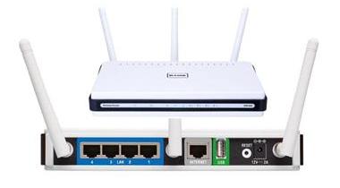 DIR-655 Интернет-шлюз с точкой доступа 802.11n,  4xLAN 10/100/1000, 1xWAN DIR-655