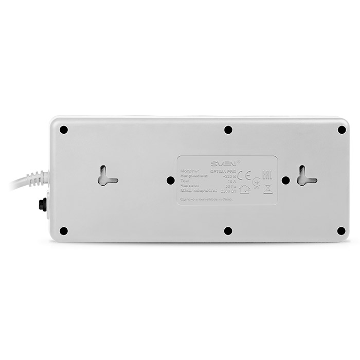 Сетевой фильтр SVEN Optima Pro 3.1 м, 8 евророзеток, серый (SV-0231031GR Pro) SV-0231031GR Pro