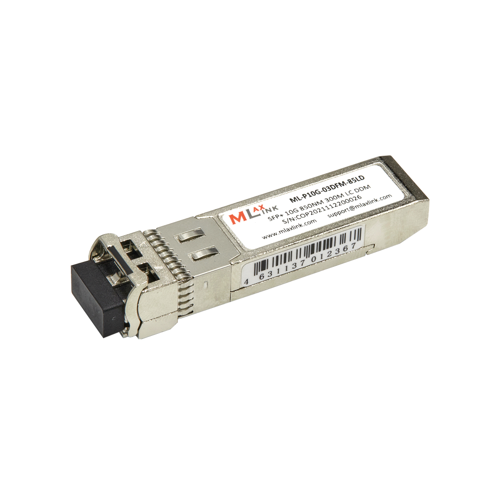 Модуль MlaxLink оптический многомодовый SFP+, 10Гб/с, 0.3км, 850нм, 2xLC, DDM ML-P10G-03DFM-85LD ML-P10G-03DFM-85LD