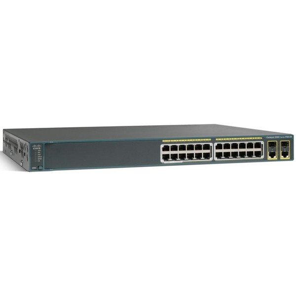 Коммутатор WS-C2960+24PC Catalyst 2960 Plus 24 10/100 PoE + 2 T/SFP LAN Base WS-C2960+24PC