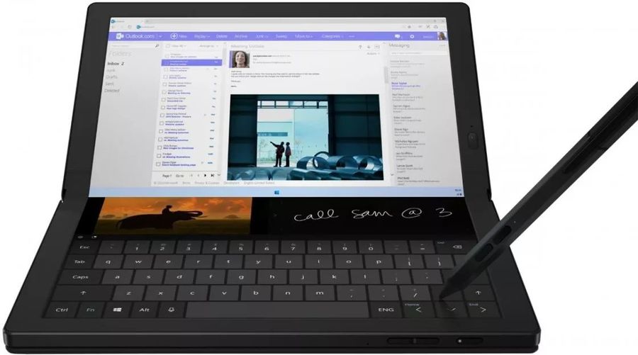 Ноутбук Lenovo ThinkPad X1 Fold G1 Core i5 L16G7 8Gb SSD512Gb 13.3" OLED Touch QXGA (2048x1536) 4G Windows 11 Professional 64 black WiFi BT Cam 20RKS05M00 20RKS05M00