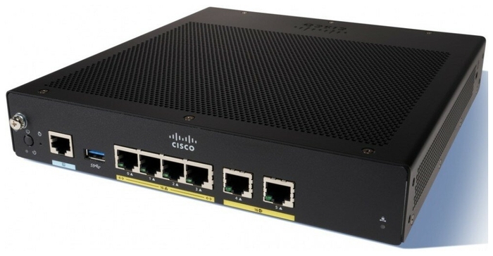 Маршрутизатор Cisco VDSL2/ADSL2+ over POTs and 1GE/SFP Sec C927-4P C927-4P