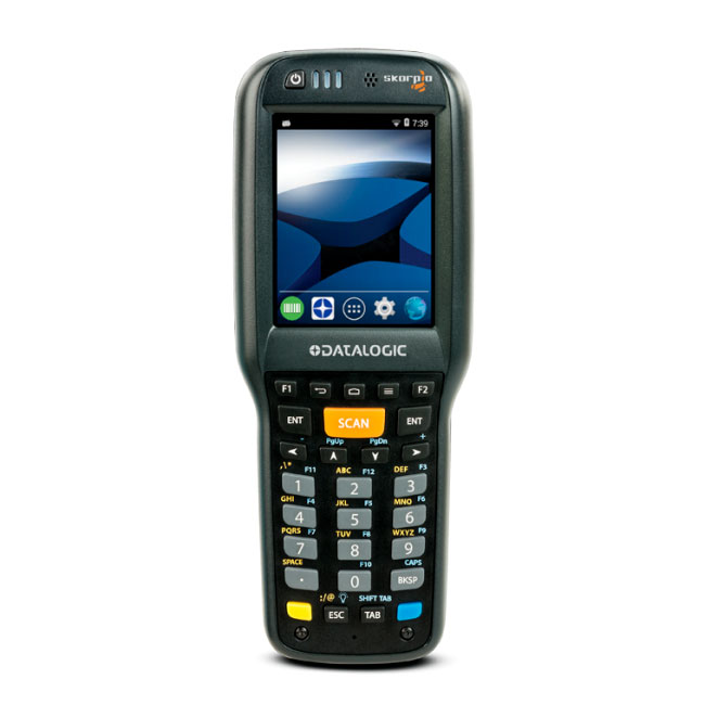 Терминал сбора данных DataLogic Skorpio X4 Hand held, 802.11 a/b/g/n MIMO CCX v4, Bluetooth v4, 1GB RAM/8GB Flash, 28-Key Numeric, White Illumination 2D Imager w Green Spot, Windows Embedded Compact 7, EU 942550016 942550016