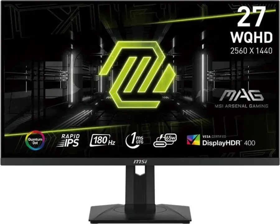 Монитор MSI MAG 274QRF QD E2 27" 16:9 WQHD(2560x1440) Rapid IPS,1ms,1000:1,100M:1, 400nit,178/178,2xHDMI 2.0b, DP 1.4a,USB-C,2xUSB 2.0 Type-A, 1xUSB 2.0 Type-B, Tilt, Swivel,Height,Pivot,VESA,180Hz,Black,1y 9S6-3CC29H-276 9S6-3CC29H-276