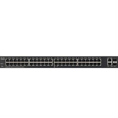 Коммутатор Cisco SF220-48P 48-Port 10/100 PoE Smart Switch SF220-48P-K9-EU SF220-48P-K9-EU