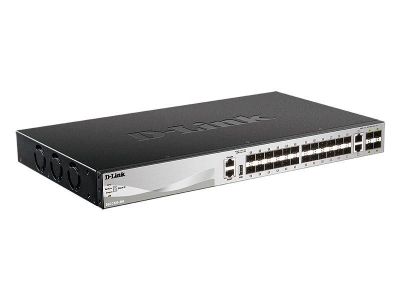 Коммутатор D-Link L3 Managed Switch with 24 100/1000Base-X SFP ports and 2 10GBase-T ports and 4 10GBase-X SFP+ ports DGS-3130-30S/A1A DGS-3130-30S/A1A