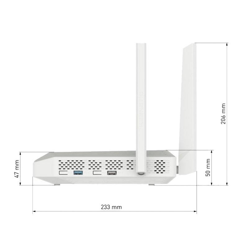 Роутер Keenetic Giant Wi-Fi АС1300, 1 x USB 2.0, 1 x USB 3.0, 8 LAN 1 Гбит/с, 1 x GbE/SFP Combo KN-2610 KN-2610