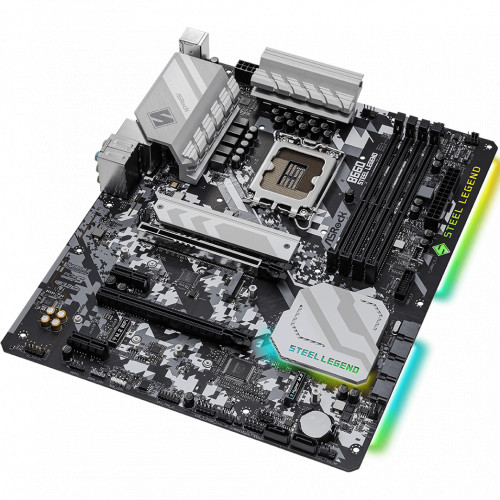 Материнская плата ASRock B660 STEEL LEGEND LGA1700 Intel B660 4xDDR4 ATX 2.5Gg RAID HDMI DP B660 STEEL LEGEND B660 STEEL LEGEND