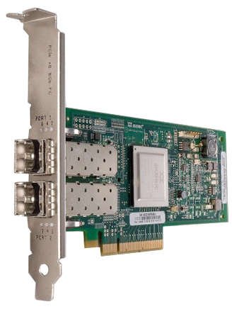 Контроллер Dell EMC QLogic QLE2662 Dual Port, 16G Fibre Channel PCIe HBA Card Low Profile With Tranceivers 406-BBBH 406-BBBH