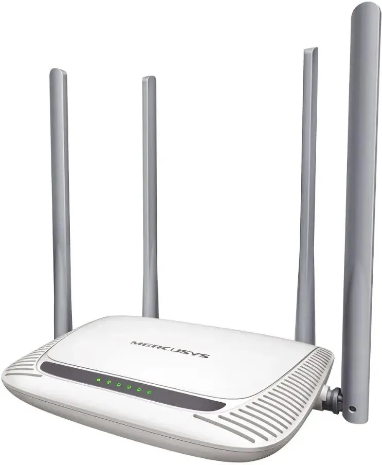 Роутер Mercusys  N300 Wi-Fi router, 2.4 GHz, 1 WAN port 10/100Mbps + 3-port LAN 10/100 Mbps, 4 fixed antenna MW325r MW325r