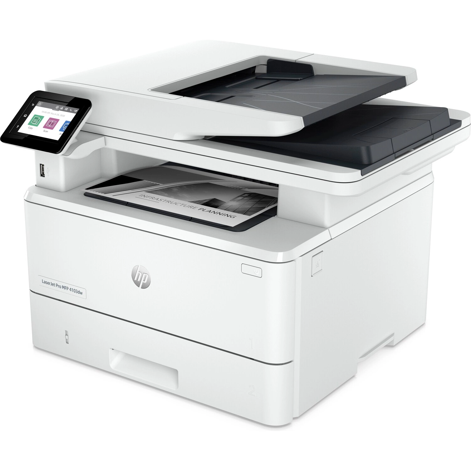 МФУ HP LaserJet Pro MFP M4103dw Printer (A4) , Printer/Scanner/Copier/ADF, 1200 dpi, 38 ppm 2Z627A 2Z627A