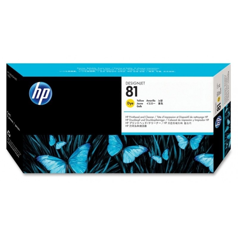 Картридж струйный HP №81 желтый печатающая головка для HP DJ 5XXX C4953A C4953A
