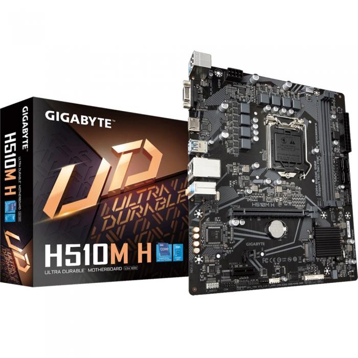 Материнская плата Gigabyte H510M H Soc-1200 Intel H510 2xDDR4 mATX GbLAN VGA HDMI H510M H
