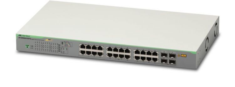 Коммутатор Allied Telesis 48 x 10/100T ports and 4 x 100/1000X SFP (2 for Stacking), Fixed AC power supply, EU Power Cord AT-FS980M/52-50 AT-FS980M/52-50