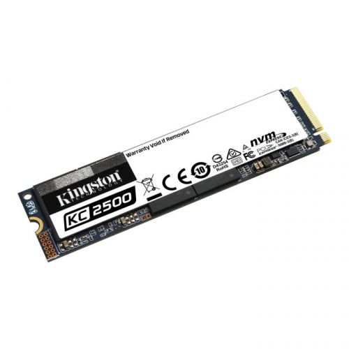 Твердотельный накопитель Kingston KC2500 500GB SSD M.2 2280 NVMe Gen3 x4 R3500/W2500MB/s SKC2500M8/500G SKC2500M8/500G