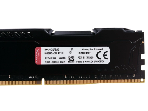Модуль памяти Kingston DDR4 DIMM 16GB HX424C15FB/16 PC4-19200, 2400MHz, CL15 HX424C15FB/16