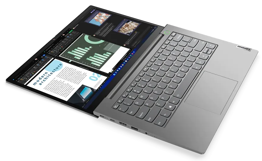 Ноутбук Lenovo 14.0'' ThinkBook 14 G4 IAP  FHD(1920x1080) IPS/Intel Core i5-1235U 1.30GHz (Up to 4.40GHz) Deca/8GB/512GB SSD/Integrated/WiFi/BT5.1/FHD Web Camera/4in1/RJ45/45Wh/6.0h/1,4 kg/DOS/1Y/GREY 21DH00GDRU 21DH00GDRU #1