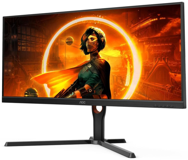 Монитор AOC 34" Black (VA, 3440x1440, 144Hz, 1 ms, 178°/178°, 300 cd/m, 80M:1, +2xHDMI 2.0, +DisplayPort 1.4) U34G3XM U34G3XM #1