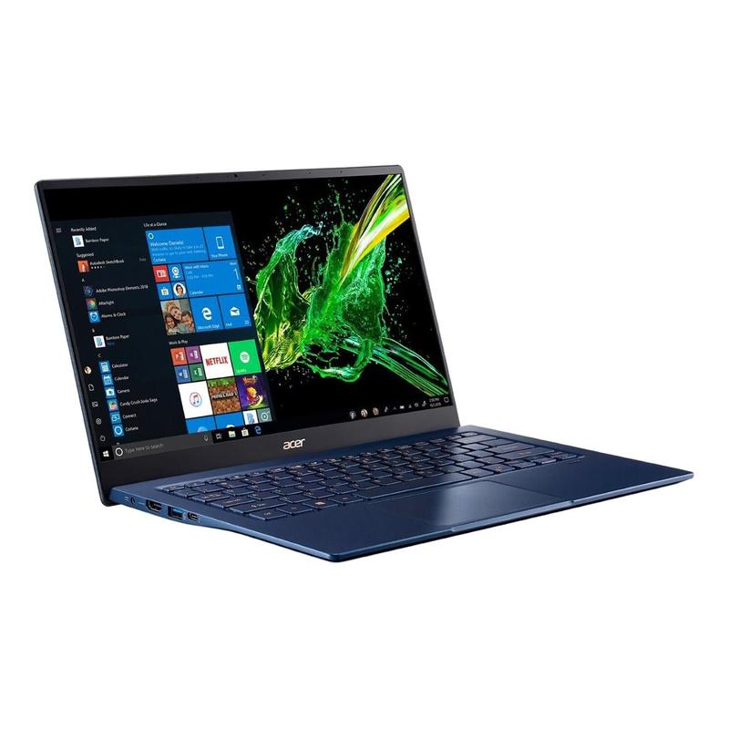 Ноутбук Acer Swift 5 SF514-54GT-724H 14 FHD(1920х1080) IPS Touch, i7-1065G7 1.30 Ghz, 16 GB DDR4, 1TB PCIe NVMe SSD + 32GB Optane, NV GeForce MX350, WiFi, BT, HD Camera, FPR, 56Wh, Win 10 Pro, 3 CI, Black NX.HU5ER.002 NX.HU5ER.002