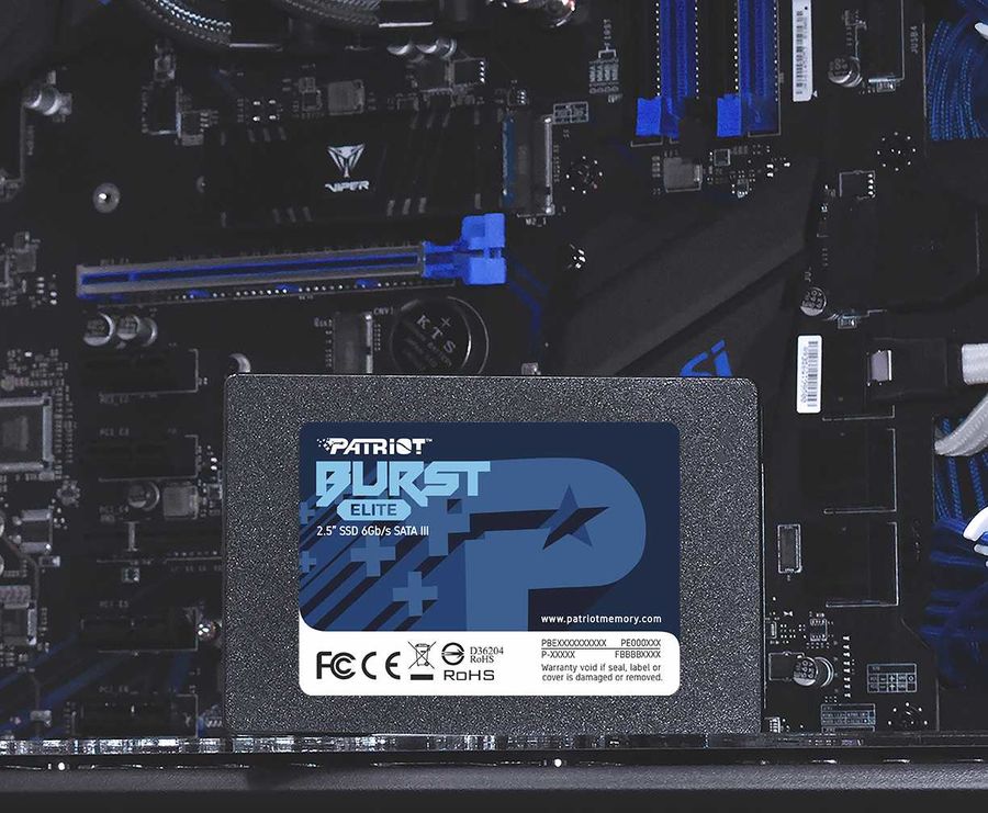 Твердотельный накопитель Patriot  Burst Elite SATA 120Gb 450/320Mbs, 50TBW, 7mm PBE120GS25SSDR PBE120GS25SSDR