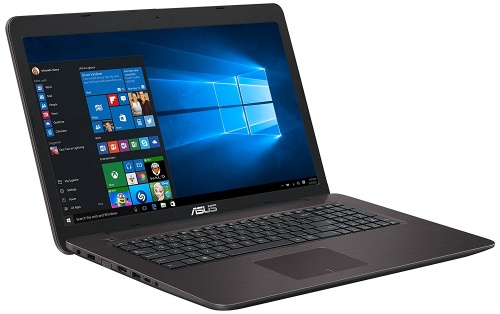Ноутбук ASUS VivoBook X756UQ-T4148D, 17.3", Intel Core i5 7200U 2.5ГГц, 8Гб, 1000Гб, nVidia GeForce 940MX - 2048 Мб, DVD-RW, Free DOS, темно-коричневый (90nb0c31-m04760) 90nb0c31-m04760 #1