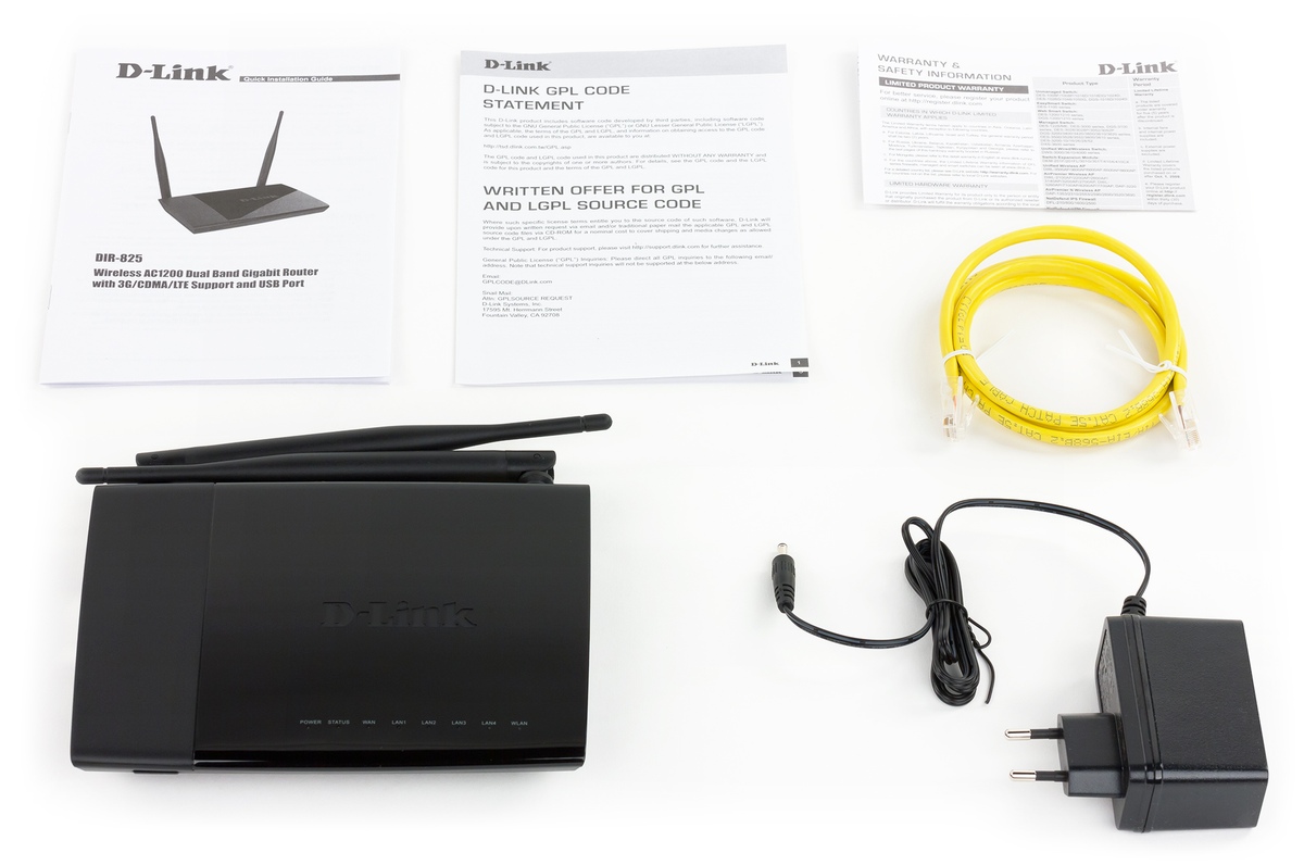 БУ Беспроводной  гигабитный маршрутизатор D-Link DIR-825/AC/G1 3G/CDMA/LTE и USB-портом БУ DIR-825/AC/G1 #4